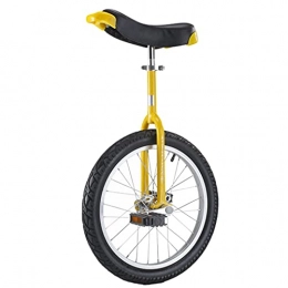 HWF Fahrräder HWF Einrad 24" 20" 18" 16" Laufrad Einrad für Erwachsene / großes Kind, Draussen Junge Mädchen Anfänger Einräder, Aluminiumlegierungsfelge und Manganstahl, Tragt 200kg (Color : Yellow, Size : 18")