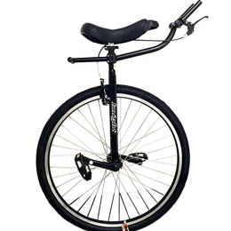HWF Fahrräder HWF Einrad Erwachsene Einrad mit Bremsen & Lenker, 28 Zoll Einrad für große Menschen Größe von 160-195 cm (63"-77"), Extra großes schwarzes Einrad, Last 150kg / 330Lbs (Color : Black, Size : 28 inch)