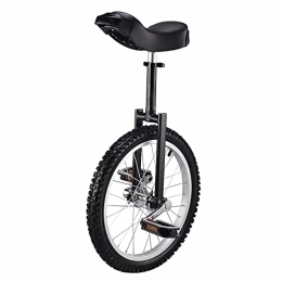 HXFENA Fahrräder HXFENA Einrad, AnfäNger Kinder Erwachsene HöHenverstellbar Skidproof Mountain Tire Akrobatische Fahrradradbalance RadsportüBung, mit StäNder / 20 Inches / Black