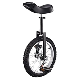 HXFENA Fahrräder HXFENA Einrad, HöHenverstellbar Balance Radfahren ÜBungsroller Fitness Akrobatik Einrad Fahrrad Geeignet FüR Kinder AnfäNger Teenager / 16 Inches / Black