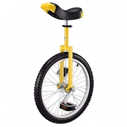 JMSL Fahrräder JMSL Einrad Kinder / Kind / Einrad (20inch Rad), Jungen / Madchen 8 / 10 / 12 / 14 Jahre alt Waage Fahrrad, hohenverstellbar Fahrrader, Hohe 4.6-5.4ft (Color : Yellow)