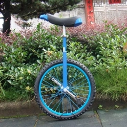 Lhh Fahrräder Lhh Einrad Blue Unicycle, 14 / 16 / 18 / 20 Inch Wheel Trainer Skidproof Tire Cycle Balance Verwendung für Anfänger Kinder Erwachsene Übung Spaß Fitness (Size : 20inch Wheel)