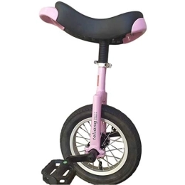 Lqdp Fahrräder Lqdp Einrad 12-Zoll-Mädchen-Einräder für Kinder / Töchter Im Alter von 5 Bis 12 Jahren, Outdoor-Sport-Kinder-Uni-Fahrrad mit Komfortsattel, Einfach Zu Montieren (Color : Pink)