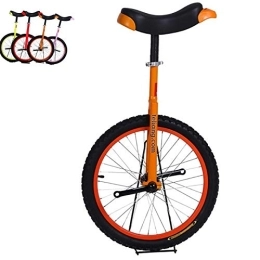 Lqdp Fahrräder Lqdp Einrad 16'' Kinder Einräder für 12 Jahre Altes Mädchen / Tochter, Höhenverstellbare Balance Radfahren mit Komfortsattel, Bestes Geburtstagsgeschenk (Color : Orange)