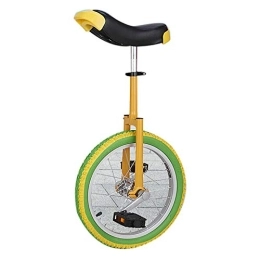 QWEASDF Einräder QWEASDF Einrad höhenverstellbar Unicycle Fahrrad mit Schnellspanner 16", 18", 20", 24", Grün, 20“