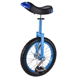 SSZY Fahrräder SSZY Einrad 16-Zoll-Rad Farbiges Einrad für Kinder Anfänger (12 Jahre Alt), mit Alufelgensitz, Höhenverstellbarem Balance-Radfahren, Geschenk An Jungen (Color : Blue)