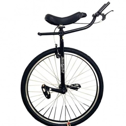 TTRY&ZHANG Einräder TTRY&ZHANG 28-Zoll-klassischer schwarzer schwarzer Trainer-Einrad, großes Rad-Einrad für Unisex / große Leute / große Kinder, Benutzer Höhe 160-195 cm (63 '' - 76.8 ''), mit Handbremse