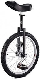 ZWH Fahrräder ZWH Fahrräder Einrad 20-Zoll-Rad-Einrad Für Erwachsene Teenager Anfänger, Hochfeste Mangan-Stahlgabel, Einstellbarer Sitz, Traglast 150kg / 330 Lbs (Color : Black)