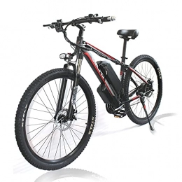 YANGAC Fahrräder 1000W Elektrofahrrad 26Zoll E-Bike Mountainbike, Abnehmbare 48V / 13Ah Batterie / 21-Gang-Getriebe / Höchstgeschwindigkeit 45km / h / Kilometerstand Aufladen Bis zu 80-110km, red
