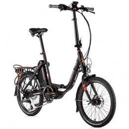 Leaderfox Elektrofahrräder 20 Zoll E-Bike Leaderfox Harlan Faltrad Klapprad Shimano 7 Gang Mittelmotor Samsung 14Ah schwarz orange