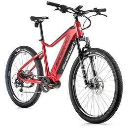 Leaderfox Elektrofahrräder 27, 5 Zoll Leader Fox Swan Gent E Bike MTB 540Wh 9 Gang S-Ride Rh50cm Rot