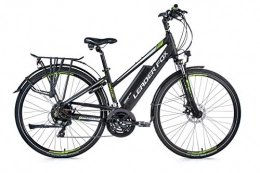 Leaderfox Elektrofahrräder 28 Zoll Alu Leader Fox Damen Elektro Fahrrad E Bike Trekking schwarz grün 50cm