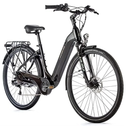 Leaderfox Elektrofahrräder 28 Zoll E-Bike Leader Fox Induktora Pedelec Samsung 504 Wh 14 Ah S-Ride 7 Gang Heckmotor Schwarz Glanz