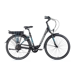 Leaderfox Fahrräder 28 Zoll E-Bike Leader Fox Park City 7 Gang Pedelec 36V 468Wh schwarz blau RH46