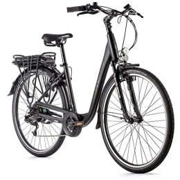 Leaderfox Elektrofahrräder 28 Zoll E-Bike Leader Fox Park City Elektro Fahrrad 7 Gang LG 13 Ah / 468 Wh Anthrazit RH 42cm