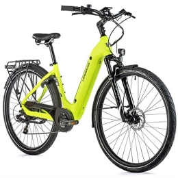 Leaderfox Fahrräder 28 Zoll Elektro Fahrrad Leaderfox NARA E Bike 7 Gang Pedelec 36V 14Ah Neon Gelb Rh 42cm