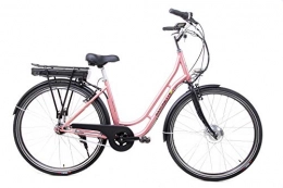 SAXONETTE Elektrofahrräder 28 Zoll Saxonette Fashion Plus Elektro Fahrrad E Bike Pedelec Shimano 7 Gang 36 V Rose