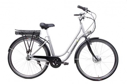 SAXONETTE Elektrofahrräder 28 Zoll Saxonette Fashion Plus Elektro Fahrrad E Bike Pedelec Shimano 7 Gang 36 V Silber