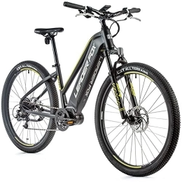 Leaderfox Elektrofahrräder 29 Zoll Alu E-Bike Leaderfox SWAN Lady Pedelec MTB M300 80 Nm LG 540 Wh Schwarz Gelb RH 42cm