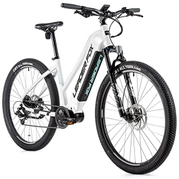 Leaderfox Elektrofahrräder 29 Zoll Alu E-Bike Leaderfox SWAN Lady Pedelec MTB M300 80 Nm LG 540 Wh Weiss Türkis RH 51cm