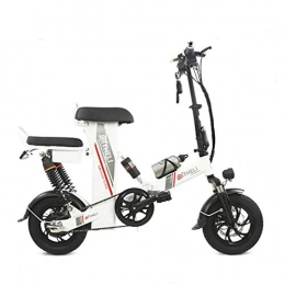 AA100 Fahrräder AA100 Klapp elektrische Fahrrad Bequeme mobilität Mini elektroroller Junge Outdoor Roller 48 V / 25A Lithium-batterielebensdauer 100 KM Last 250 KG (weiß)