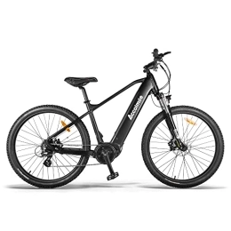 Accolmile Elektrofahrräder Accolmile Electric Mountain Bike 36V250W Mid Drive Torque Sensor Motor 27.5" Electric Bicycle with Hidden 36V 15Ah E-Bike Battery, Beach Mountain E-Bike with Shimano 8 Speed Gears MTB for Adult-Black