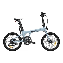 A Dece Oasis Elektrofahrräder ADO 20 Air ebike ultraleichtes Aluminiumgehäuse, Riemenantrieb, Nettogewicht 17.5 kg, ADO Smart APP, drei Geschwindigkeitsmodi machen das Pendeln in der Stadt komfortabler und bequemer, blue