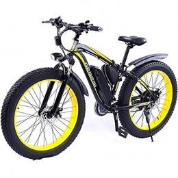 Art Jian Fahrräder Art Jian Adultelectric Mountainbike, 26 Zoll Schnee elektrisches Fahrrad 36V 350W Fat Tire Bike Verstellung vorne und hinten Scheibenbremsen Berg Elektro-Fahrrad