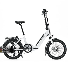 AsVIVA Elektrofahrräder AsVIVA E-Bike 20 Zoll I hochwertiges Elektrofahrrad Pedelec klappbar I Elektrobike weiß I klappbares E-Bike mit extra starkem Akku I Elegantes Klapprad mit Motor I Elektro-Klapprad mit LED Display