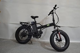 AWS Fahrräder AWS 20 Zoll Elektrofahrrad, Pedelec, E-Bike, Klapprad, Fatbike, 360Wh, Schwarz (Schwarz Matt)