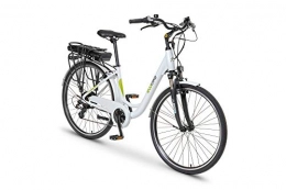 breluxx Fahrräder breluxx® ecobike City L White 28" Damenfahrrad Urban City E-Bike Elektrofahrrad Pedelec 36V, 250W 10.4Ah, 7 Gang Shimano Kettenschaltung, weiß, Made in EU
