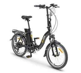 breluxx Fahrräder breluxx® ecobike Faltrad Even Black 20" Urban City E-Bike Elektrofahrrad Pedelec 36V (250W) 13Ah, 6 Gang Shimano Kettenschaltung, schwarz, Made in EU