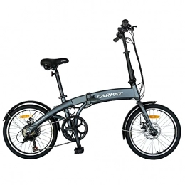 CARPAT SPORT Elektrofahrräder CARPAT Elektrofahrrad C1005E 20 Zoll 36v 250w Aluminiumrahmen Grau E-Fahrrad Lithium-Ionen-Akku Shimano 6 Gang-Schaltung E-Bike