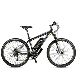 CCDD Elektrofahrräder CCDD Mountain Elektro-Fahrrad7.0 Heckantrieb 48V Elektro-Power Mountainbike 27-Gang-Doppelscheibenbremse 27.5 Zoll 26 Zoll Fahrrad, Black-green-26 * 15.5inches