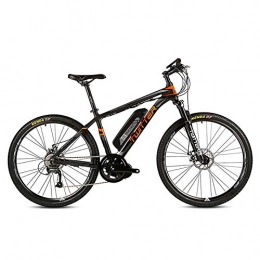 CCDD Elektrofahrräder CCDD Mountain Elektro-FahrradShimano M370-27 Geschwindigkeit 36V 10AH Vorne Und Hinten Doppelscheibenbremsen Elektro-Fahrrad Mountainbike, Black-orange-27.5in*17in