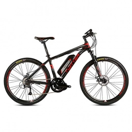 CCDD Elektrofahrräder CCDD Mountain Elektro-FahrradShimano M370-27 Geschwindigkeit 36V 10AH Vorne Und Hinten Doppelscheibenbremsen Elektro-Fahrrad Mountainbike, Black-red-27.5in*15.5in