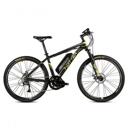 CCDD Elektrofahrräder CCDD Mountain Elektro-FahrradShimano M370-27 Geschwindigkeit 36V 10AH Vorne Und Hinten Doppelscheibenbremsen Elektro-Fahrrad Mountainbike, Black-yellow-26in*15.5in