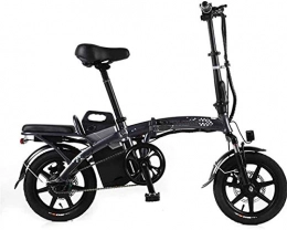 Clothes Elektrofahrräder CLOTHES Elektrisches Mountainbike, Elektro-Fahrrad Folding Lithium-Batterie tragbare Mini-Pendler-elektrisches Fahrrad Erwachsene Scooter mit 350W Motor, Fahrrad (Color : Black, Size : 15ah)