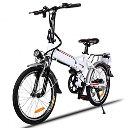 Creine Elektrofahrräder Creine 18.7 Zoll Elektrofahrrad E-Bike Klapprad Fatbike Pedelec Klappbar Mountainbike Elektro Fahrrad mit 7-Gang-Getriebe Kapazitt Lithium-Akku LED-Anzeige 250W 25-35km / h