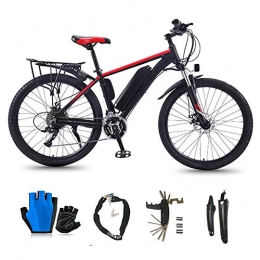 CYC Elektrofahrräder CYC 26 Zoll Power Mountainbike Erwachsenes Mountainbike Aluminiumlegierung Doppelscheibenbremse 36v 13ah Akku mit 350w 35 Km / H Doppelscheibenbremse Led-anzeige Elektrofahrrad Geeignet Zum Pendeln, Rot