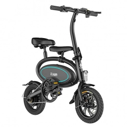 CYC Elektrofahrräder CYC E-Bike Faltrad 12 Zoll Elektrofahrrad mit Lithium-akku (48 V 8 / 10ah) & 350 W Motor Kann 120 Kg Tragen 3 Modi Mountainbike Mit Kindersitz Geeignet für Männer Und Frauen, Black 48v / 8ah