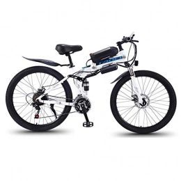 CYC Elektrofahrräder CYC Elektrofahrrad Faltbares Mountainbike 36V 13Ah Lithium-Batterie mit 350W bürstenlosem Motor Professionell 21-Gang 35 km / h 3 Modi Elektrisches Fahrrad Ebike Geeignet für Reisen Pendeln usw, Weiß