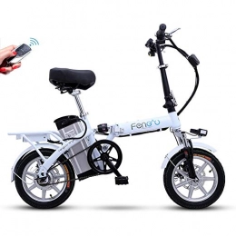 CYGGL Elektrofahrräder CYGGL Faltbares Elektrofahrrad Unisex, 14 Zoll-48V / 30A Lithium-Batterie - Kilometerstand 65 km - Doppelte Stoßdämpfung - DREI-Geschwindigkeits-verstellbares Erwachsenenauto mit Kleiner Batterie