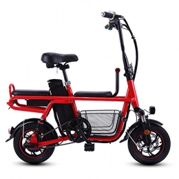 CYGGL Elektrofahrräder CYGGL Folding Electric Bike, austauschbarer Lithium-Ionen-Akku, Trommelbremsen, LCD-Display, 35 km / h, Driving Range 25 km, Stoßdämpfer, DREI Sitze, DREI-Gang-Schaltung