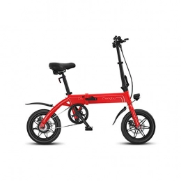 CYYC Elektrofahrräder CYYC 14 Zoll Kleine Aluminiumlegierung Faltbar Elektrofahrrad Moped 36V 10Ah 250W-Rot