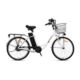 CYYC Elektrofahrräder CYYC Hochwertiges Elektrofahrrad Aus Kohlenstoffstahl Motorunterstütztes Fahrrad 10.4Ah Lithiumbatterie 36V250W Hochgeschwindigkeitsmotor-Weiß