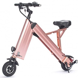 Dpliu-HW Elektrofahrräder Dpliu-HW Elektrofahrrder Falten Elektroauto Mini Kleine ltere Erwachsene Mnner und Frauen Modelle Batterie Auto Lithium-Batterie Fahrrad Roller (Color : Pink)