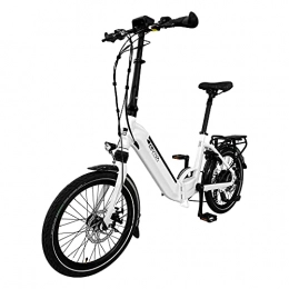 AsVIVA Elektrofahrräder E-Bike AsVIVA B13 Stadtfalter 20 Zoll, Faltrad (14Ah Samsung Cell Akku), Klapprad, 7 Gang Shimano Kettenschaltung, 250 Watt Bafang Heckmotor, Scheibenbremsen, Farbe: weiß