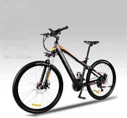 HCMNME Elektrofahrräder E-Bike Mountainbike Electric Snow Bike, 27.5 Zinch Berg Elektrische Fahrräder, LED Instrument Dämpfung Vordere Gabel Fahrrad Erwachsene Aluminiumlegierung Fahrrad Sport Outdoor Lithium Batterie Strand
