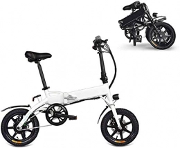 HCMNME Elektrofahrräder E-Bike Mountainbike Electric Snow Bike, Erwachsene Falten Elektrische Fahrräder Komfort Fahrräder Hybrid Liegereisen / Rennrad Bikes 14 Zoll, 250 Watt 7.8Ah Lithiumbatterie, Aluminiumlegierung, Scheib